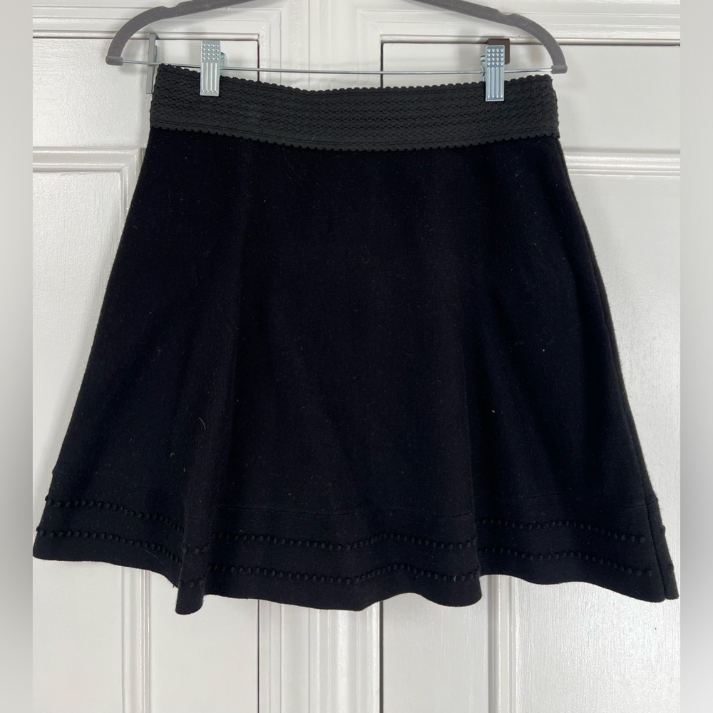 Club Monaco Black Mireva Elastic Waist Skirt Medium